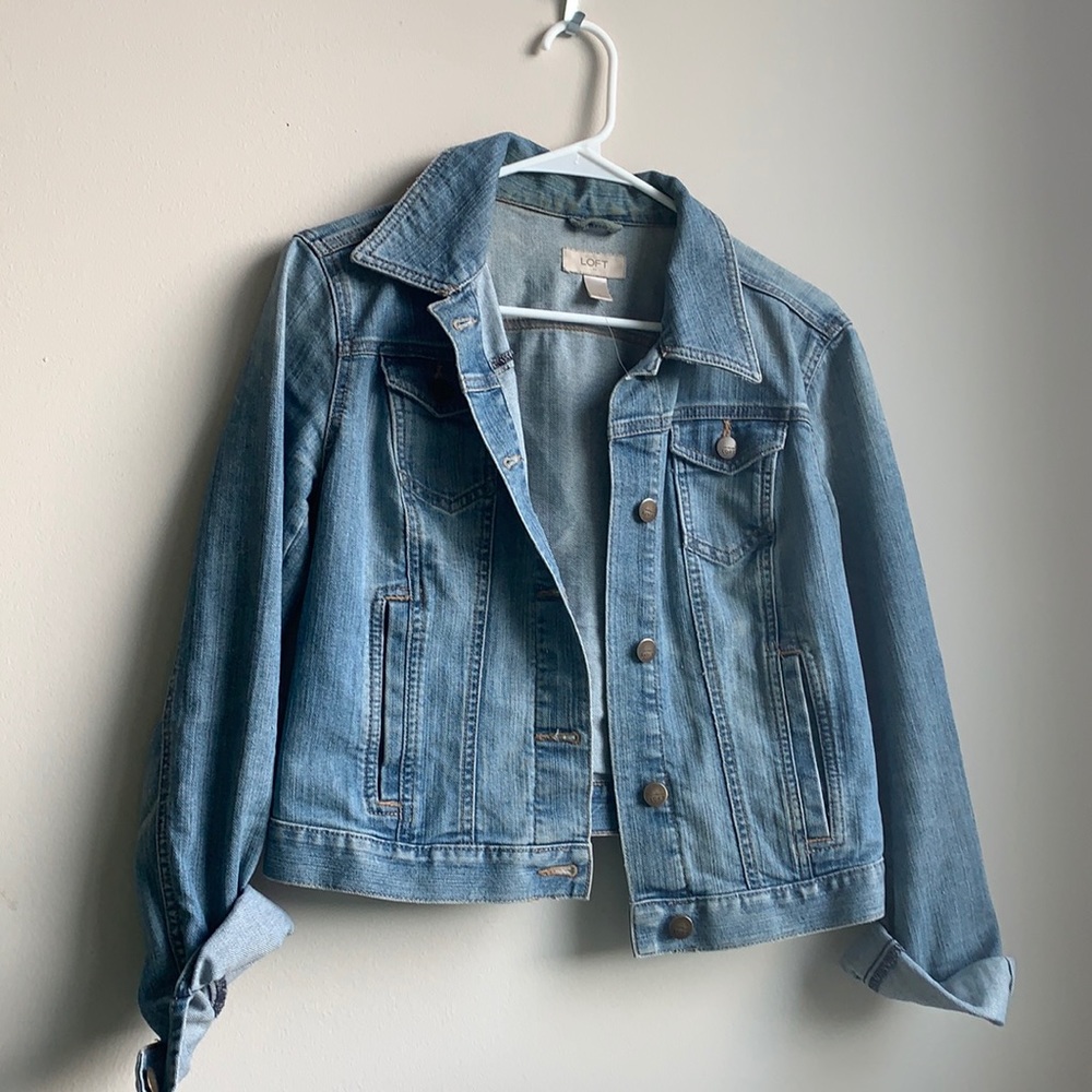 Loft Crop Denim Jacket